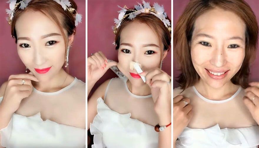 10 Foto Before dan After Make Up yang Mencengangkan, Bikin Melongo!