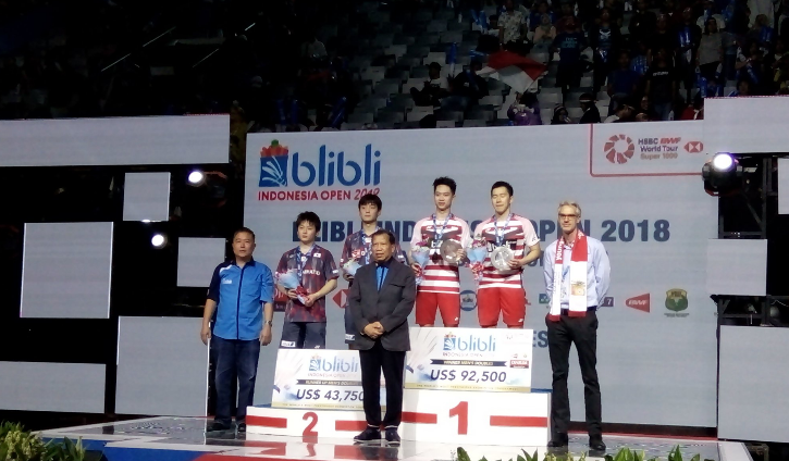 Review Babak Final Indonesia Open 2018, Indonesia Sabet 2 Gelar