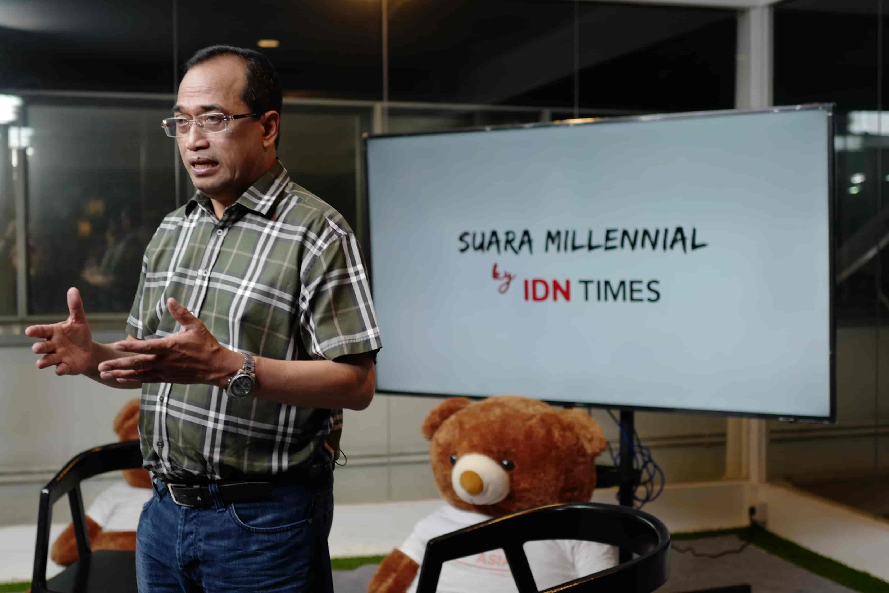 Menhub Budi Karya Tinjau Langsung Kebakaran di Kantornya