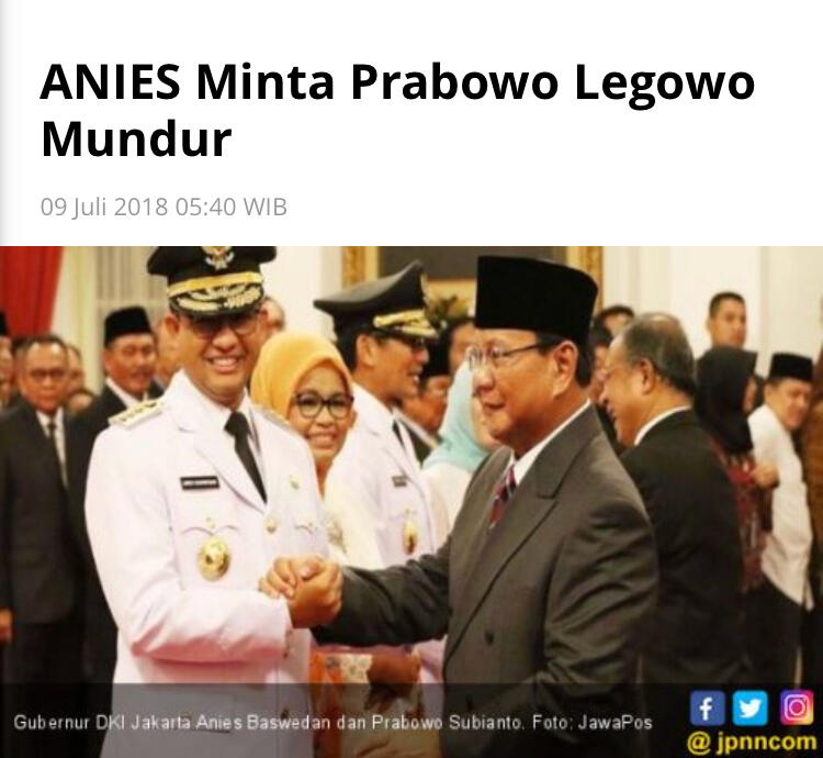"Prabowo Tak Lagi Dominan, Anies Merasa Sangat Percaya Diri Ikuti Jejak Jokowi"