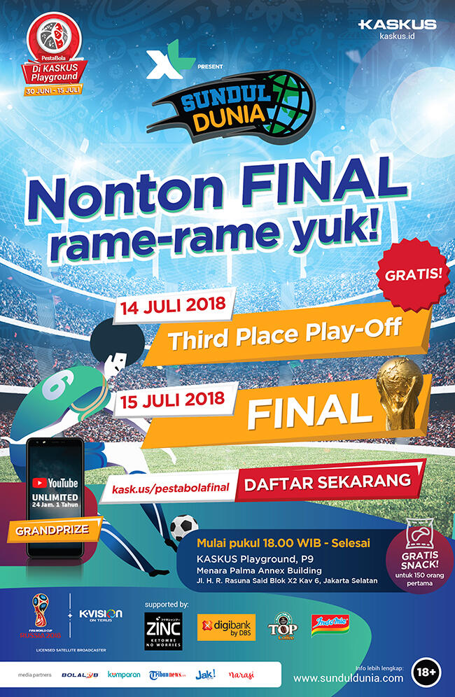 Pesta Bola Day 3 : Serunya Nobar di KASKUS Playground Daripada Kejebak Macet