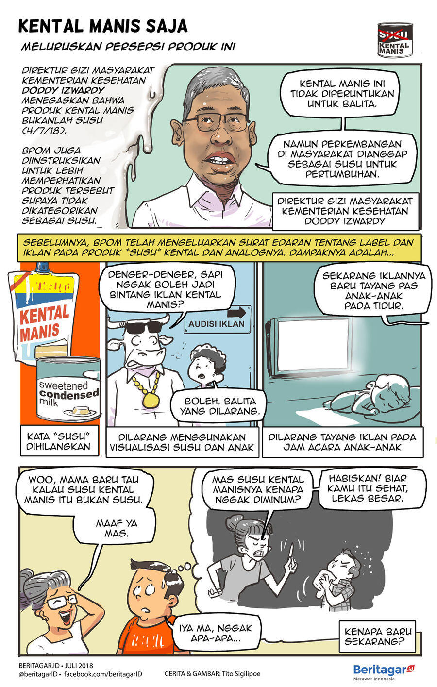 Ketika agensi ogah mengiklankan susu manis