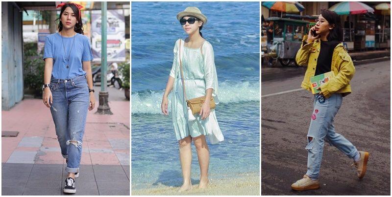 Hobi Traveling, Ini 10 Gaya Casual nan Stylish ala Adinda Thomas