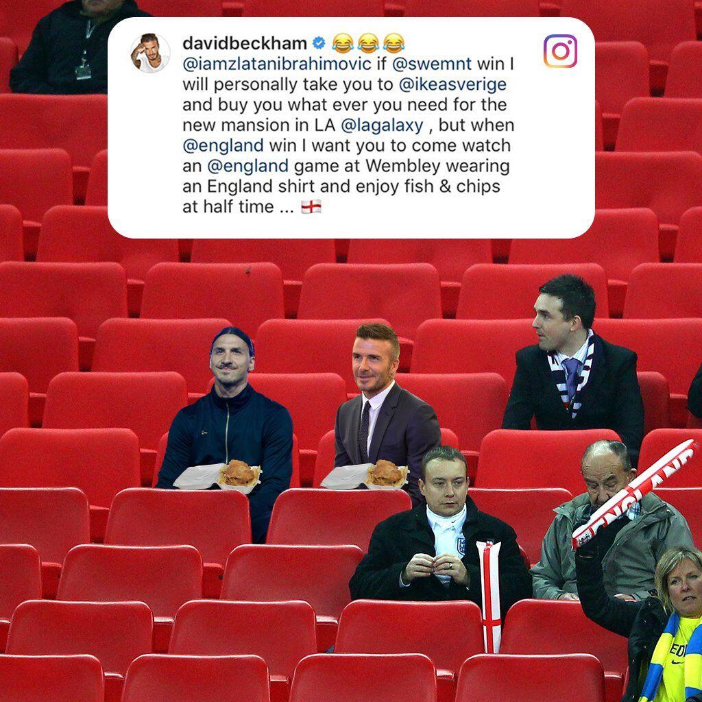 Kocak Kalah Taruhan Dari Beckham Wajah Polos Ibra Malah Jadi Meme