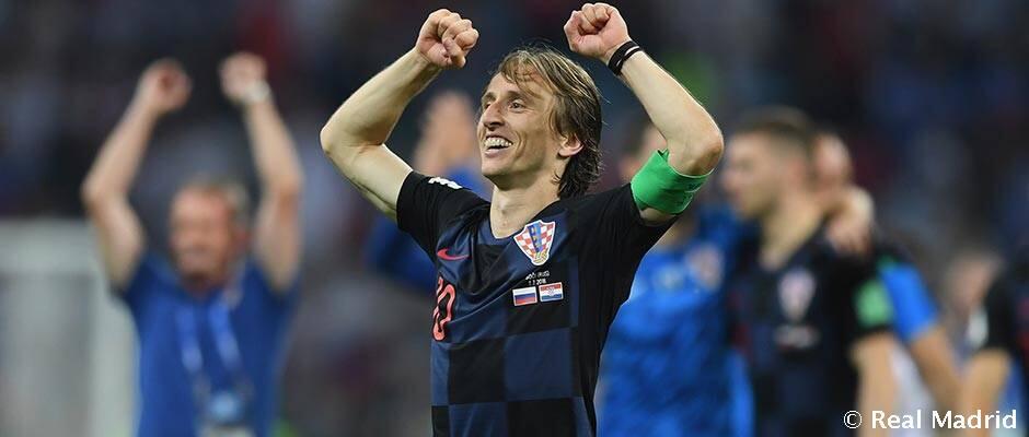 Modric, tiga kali terpilih sebagai pemain terbaik dalam partai di Piala Dunia