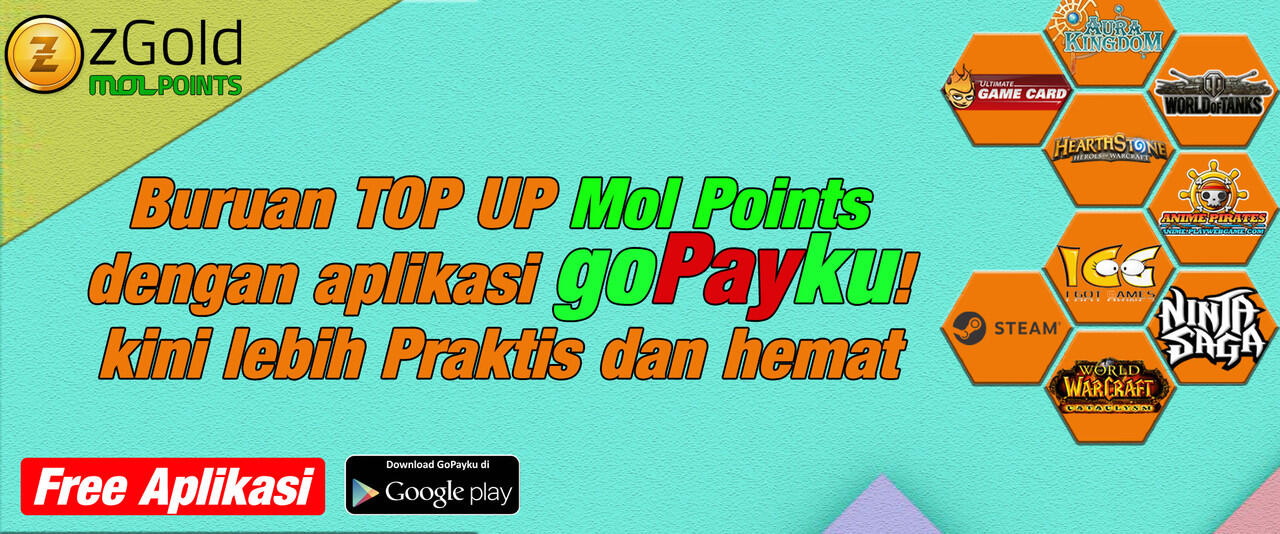 DISINI TEMPATNYA TOP UP MOL POINT HANYA DI APLIKASI GOPAYKU