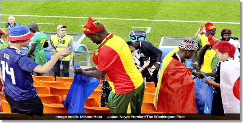 #SundulDunia Indahnya Kebersamaan Fans Dua Tim Peserta Piala Dunia 2018