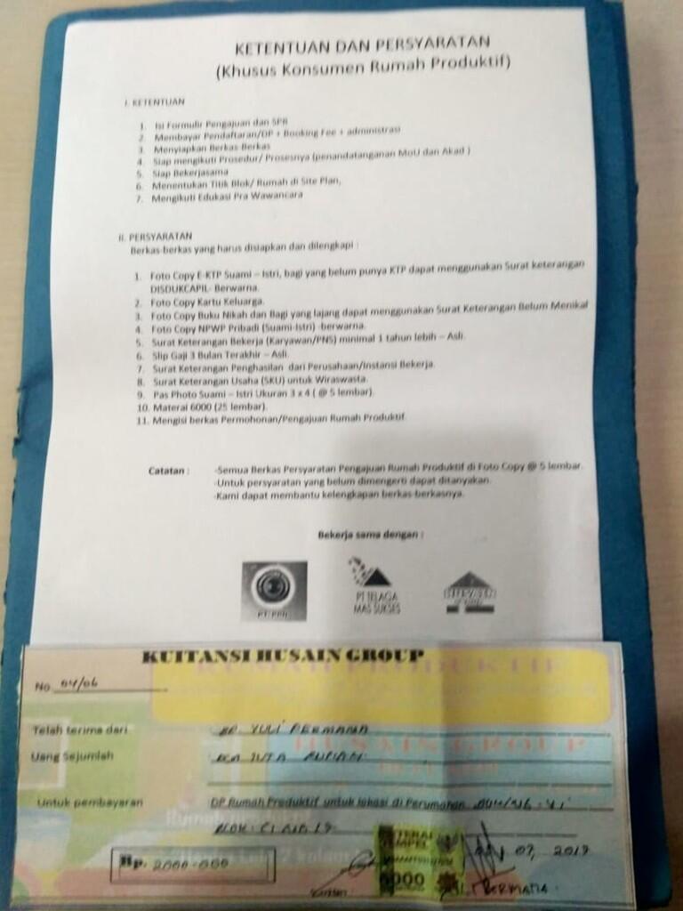 Mohon Info Bantuan untuk melaporkan indikasi penipuan developer gan
