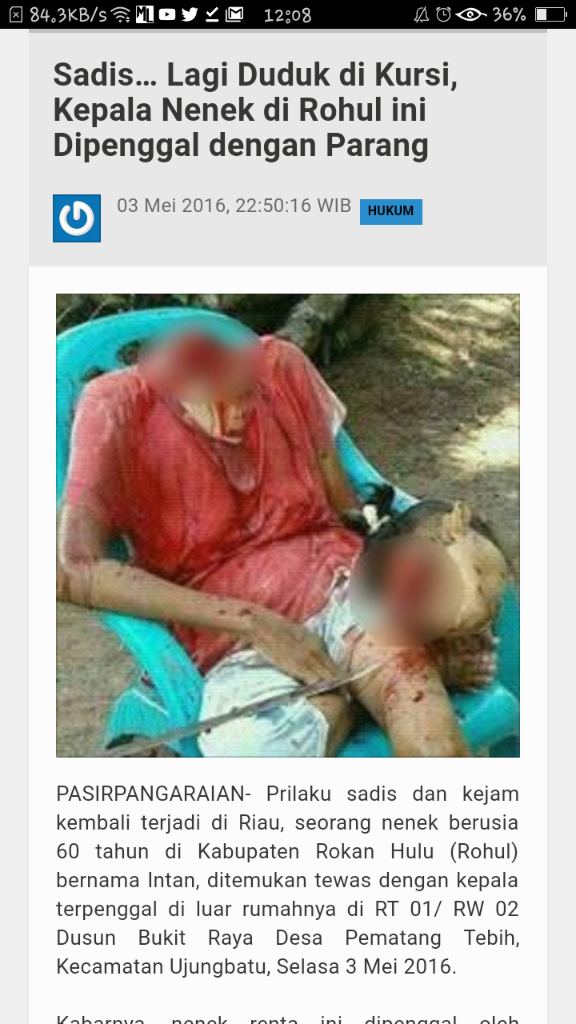Yuk, Ikut Atasi Fenomena Pembunuhan Yang Marak Terjadi Di Indonesia