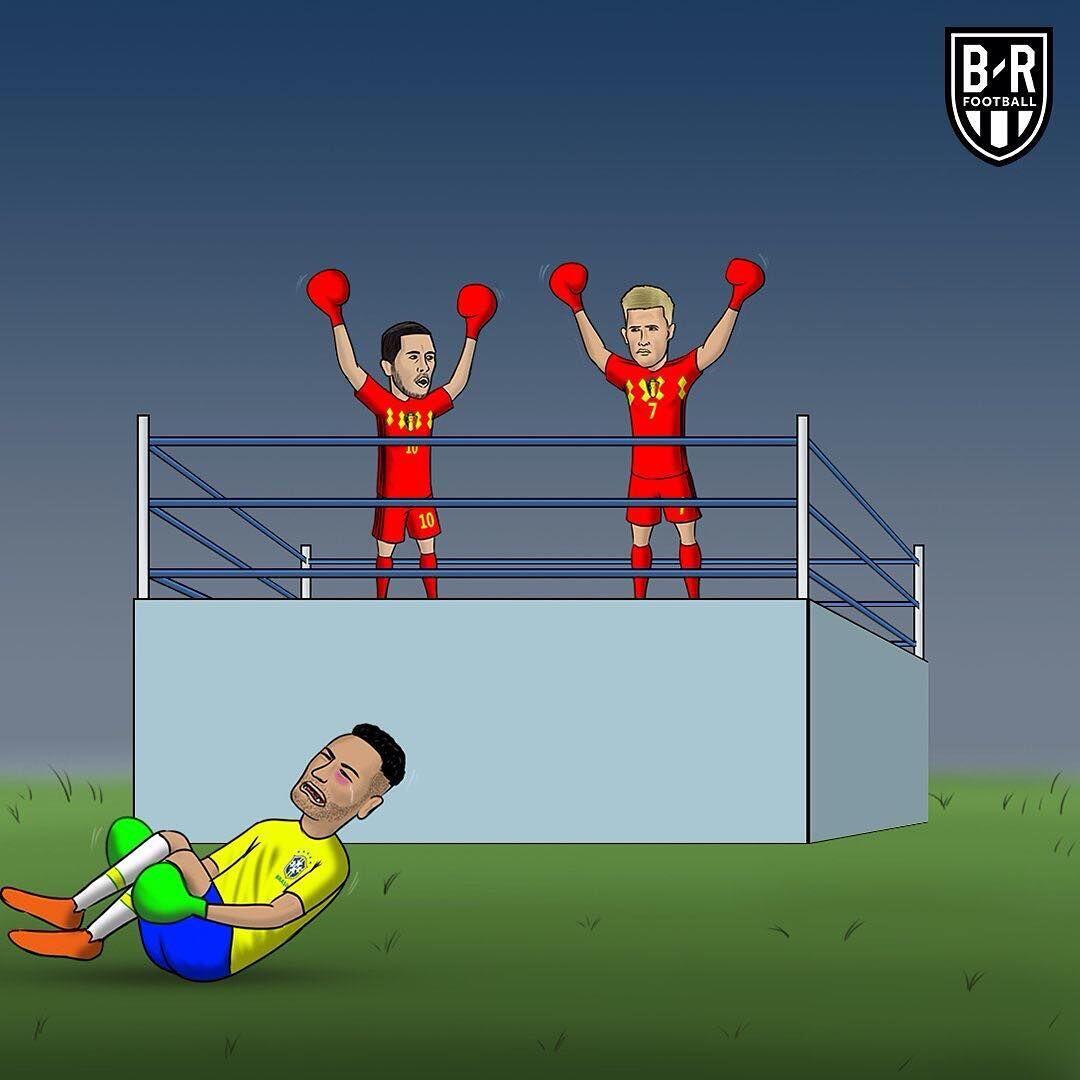 14 Ilustrasi Ini Bukti Bahwa Belgia Bikin Pemain Brasil Kebingungan