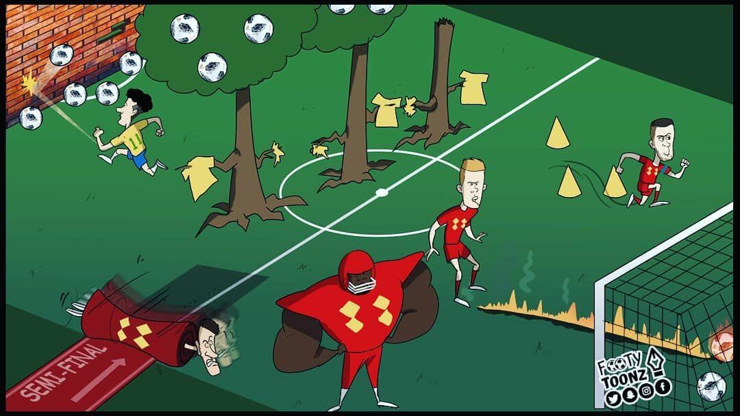14 Ilustrasi Ini Bukti Bahwa Belgia Bikin Pemain Brasil Kebingungan