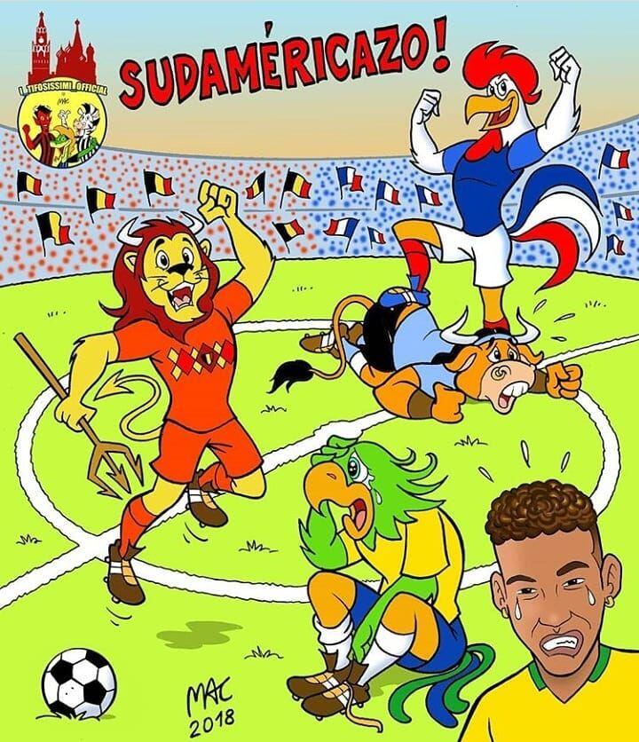 14 Ilustrasi Ini Bukti Bahwa Belgia Bikin Pemain Brasil Kebingungan