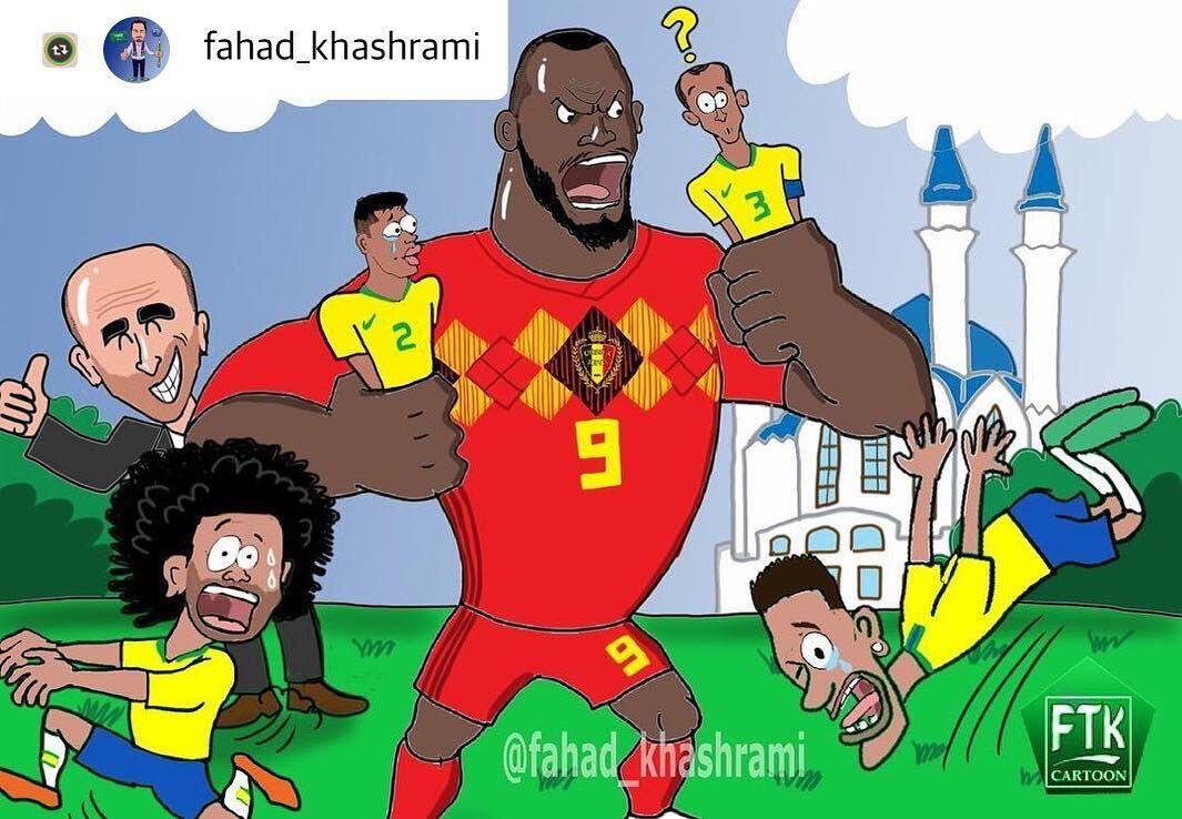 14 Ilustrasi Ini Bukti Bahwa Belgia Bikin Pemain Brasil Kebingungan