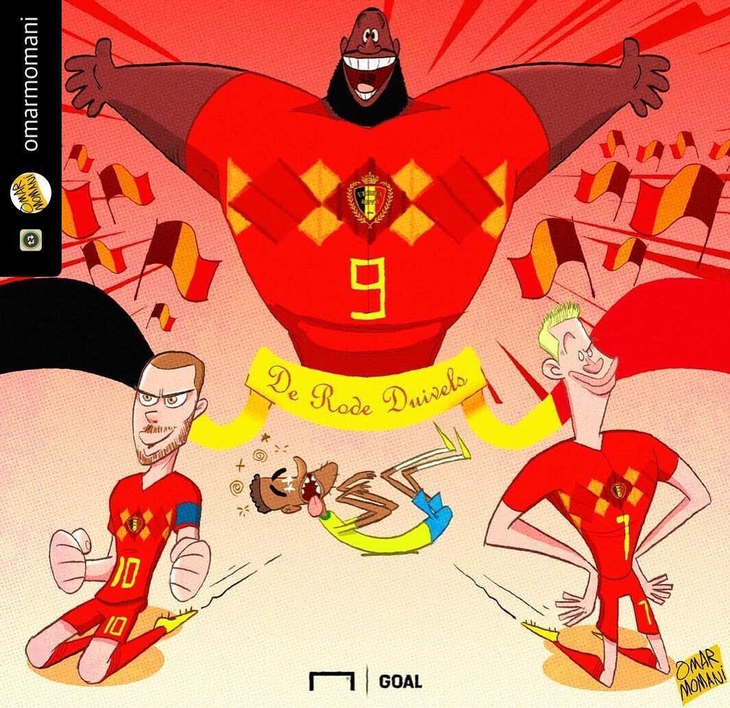 14 Ilustrasi Ini Bukti Bahwa Belgia Bikin Pemain Brasil Kebingungan