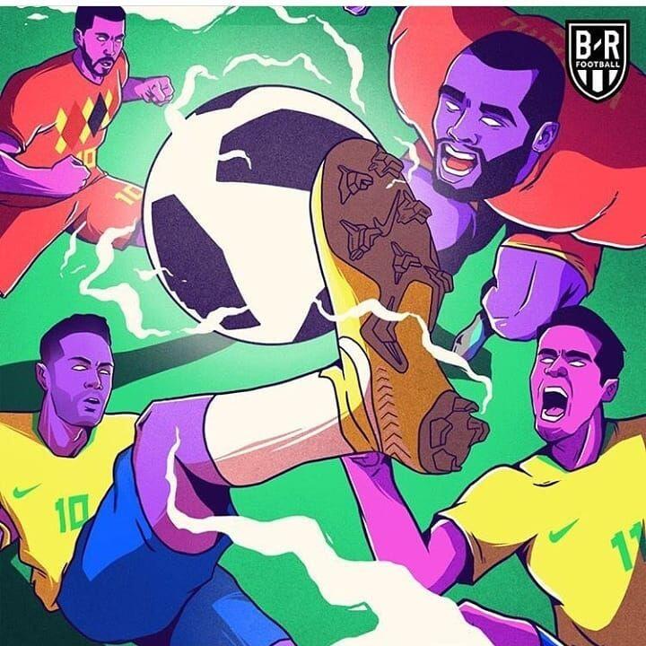14 Ilustrasi Ini Bukti Bahwa Belgia Bikin Pemain Brasil Kebingungan