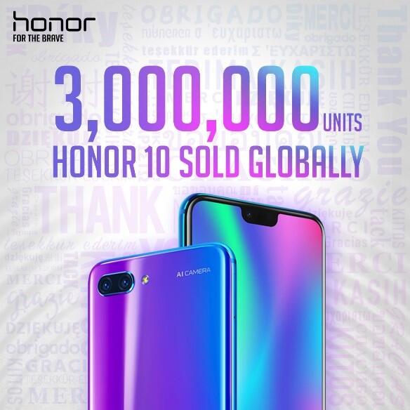 Honor mengalami peningkatan 150% di Pasar Internasional dalam satu periode 2018