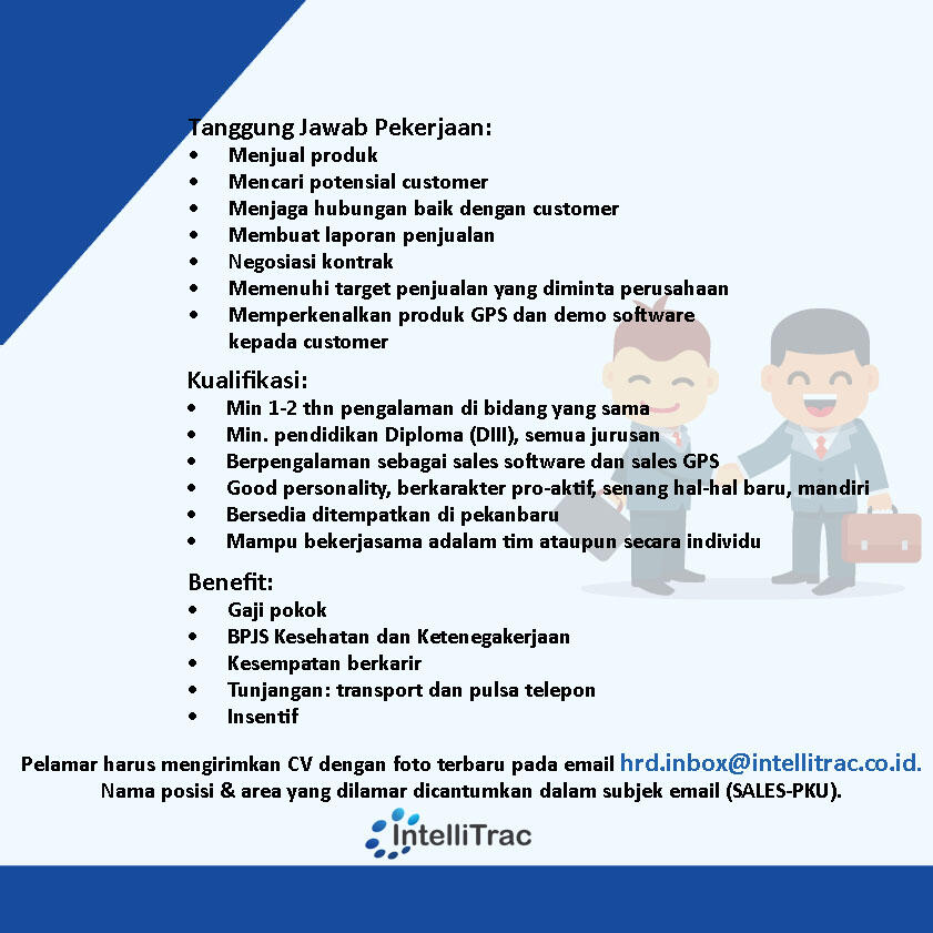 LOKER SALES GPS PEKANBARU!!!!