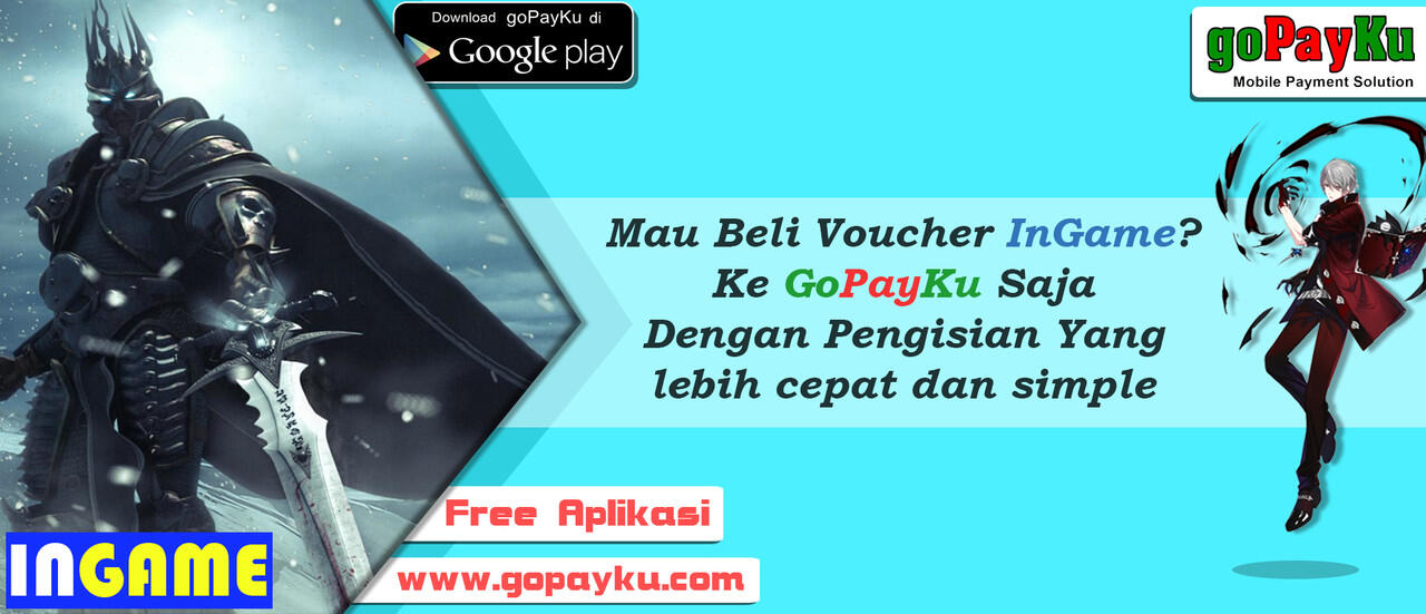 Mau beli voucher InGame yang murah dan pengisian yang cepat? Hanya di Gopayku saja