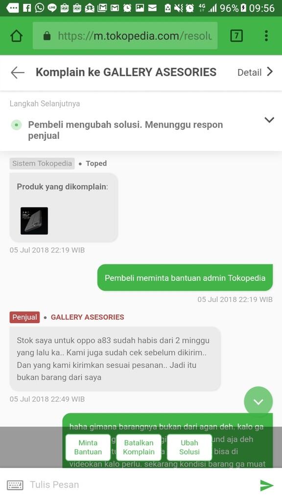 Hati2 dengan seller Tokopedia yang terkesan bereputasi positif yang kenyataannya tida