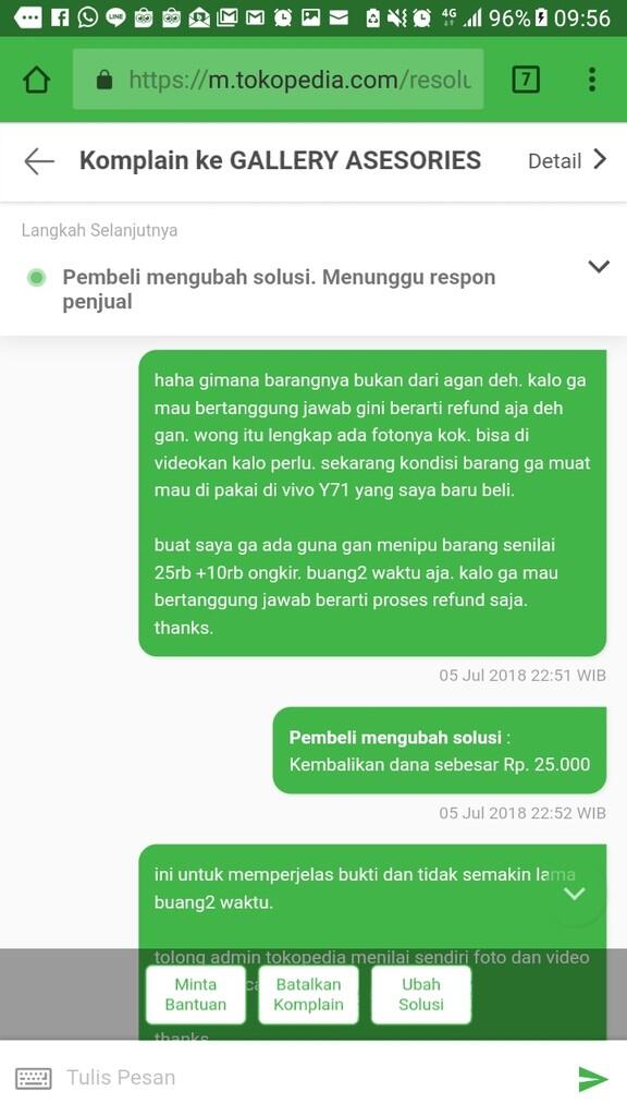 Hati2 dengan seller Tokopedia yang terkesan bereputasi positif yang kenyataannya tida