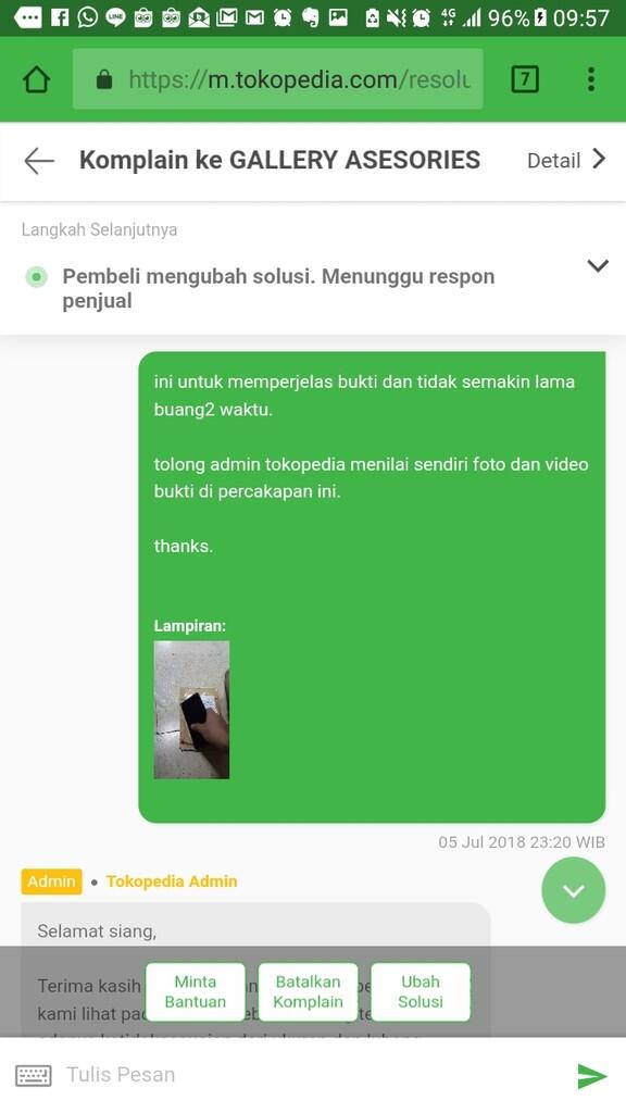 Hati2 dengan seller Tokopedia yang terkesan bereputasi positif yang kenyataannya tida