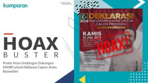 Hoaxbuster: Tidak Benar KAHMI Deklarasi Dukungan ke Anies Jadi Capres