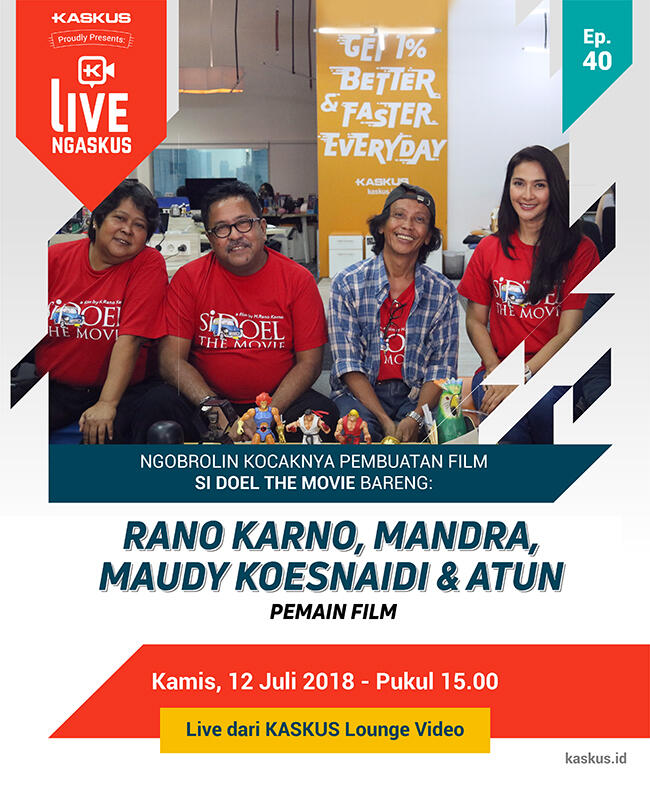 Pemeran Si Doel The Movie Bakalan Hadir di LIVE Ngaskus, Gan!