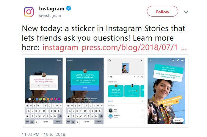 Instagram Konfirmasi Cara Menggunakan "Ask Me A Question" yang benar