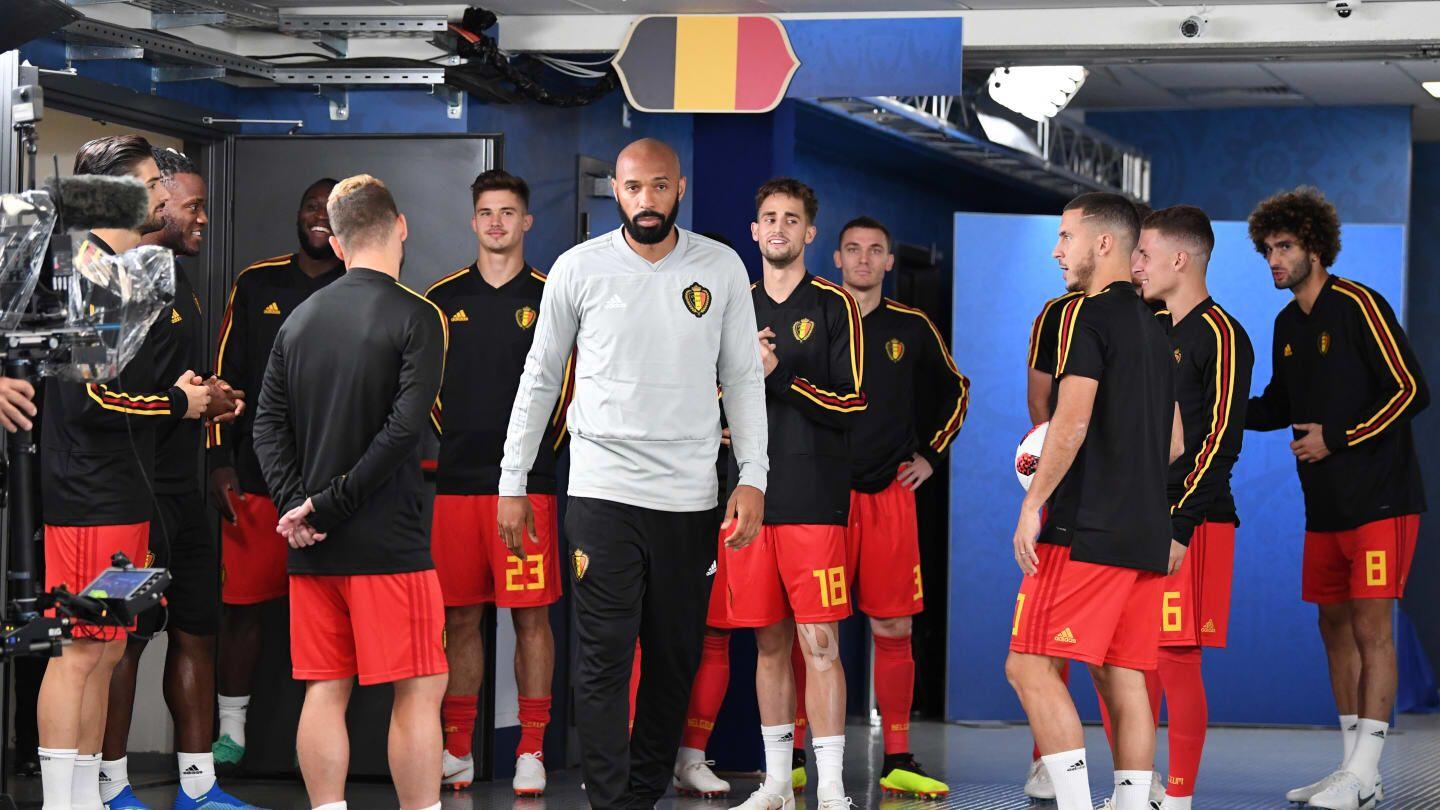 FOTO: Apa yang Dipikirkan Thierry Henry di Bench Belgia Semalam?