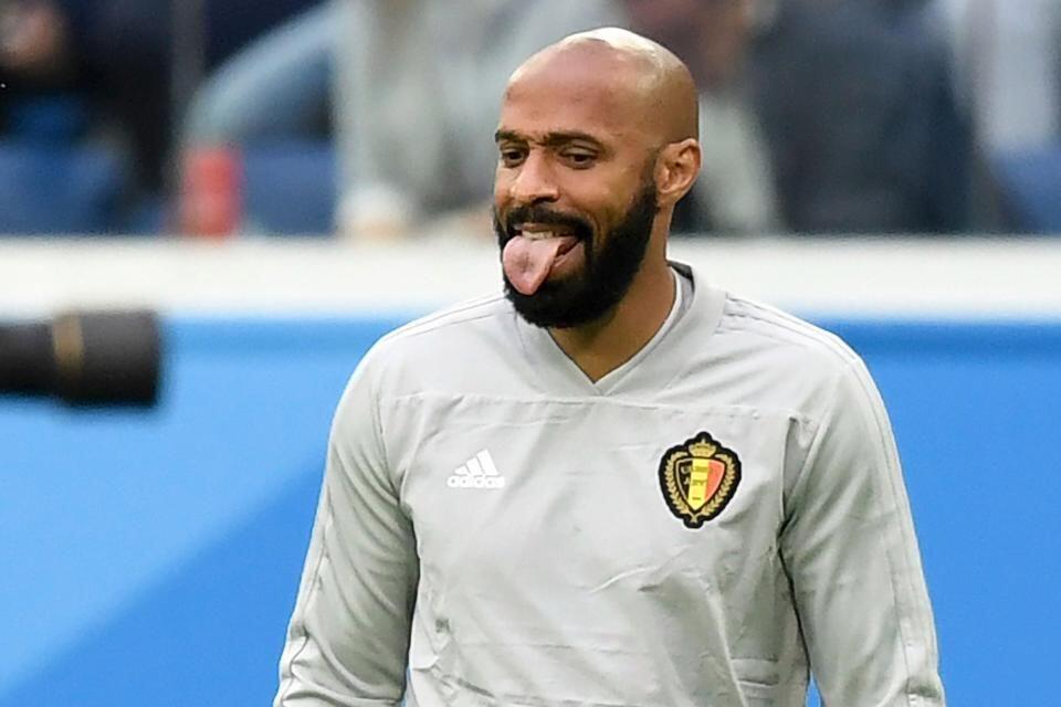 FOTO: Apa yang Dipikirkan Thierry Henry di Bench Belgia Semalam?