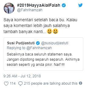 Fahri Hamzah Disemprot Menteri Susi Gara-gara Sindir Soal Ilegal Fishing