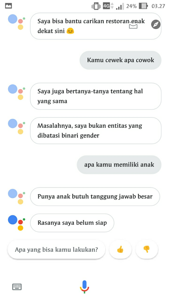 Tak Hanya Sebagai Mesin Pencari Google Juga Bisa Di Ajak Ngobrol, Jomblo Wajib Coba