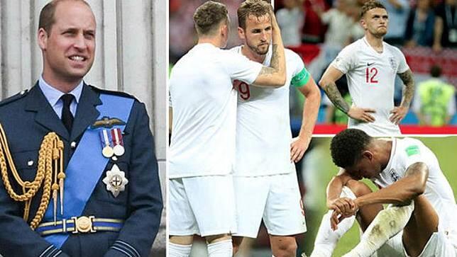 Inggris Gagal ke Final Piala Dunia 2018, Pangeran William Tulis Pesan Menyentuh