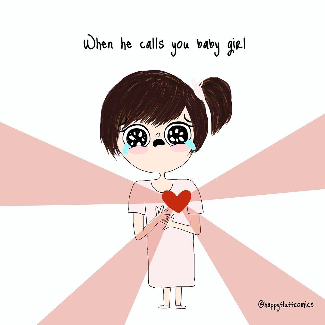 10 Ilustrasi Kocak Gambarkan Rasanya Punya Gebetan, Pernah Mengalami?
