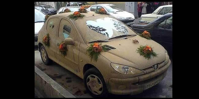 Ihiy, 7 Mobil Pengantin Aneh Ini Tak Pengaruhi Keromatisan Para Pengantinnya