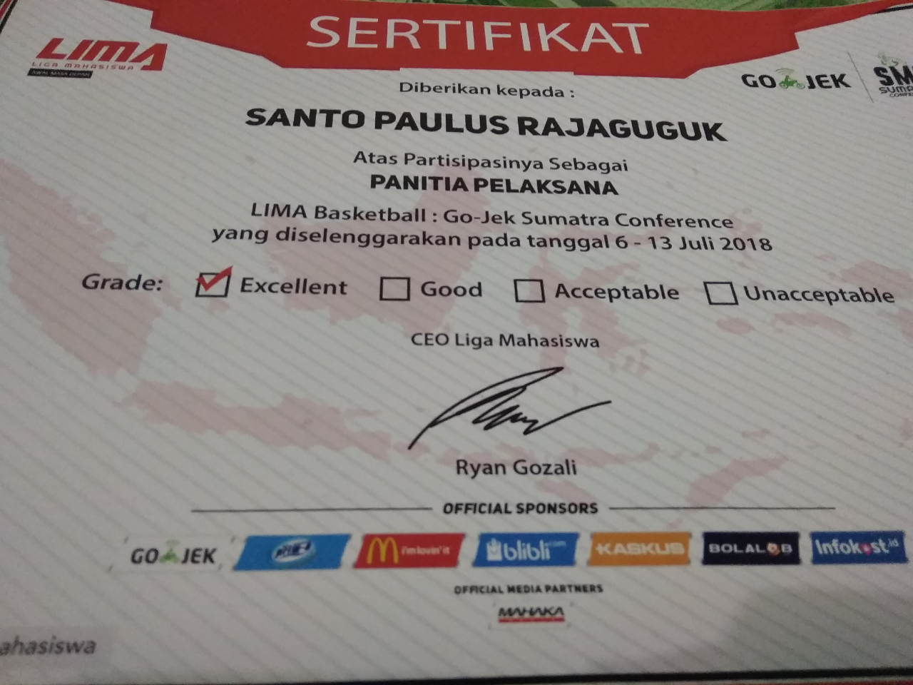 H+7 LIMA Basketball:Go-Jek Sumatra Conference SMC 2018
