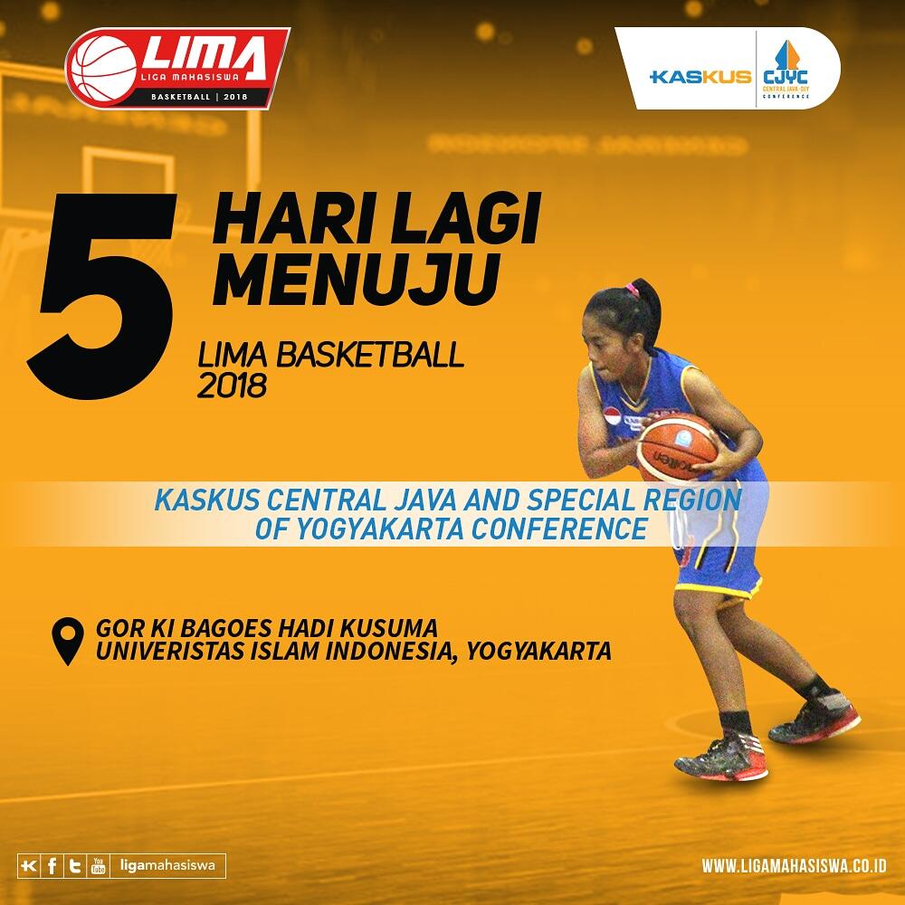 Lima hari lagi, LIMA Basketball: Kaskus CJYC 2018