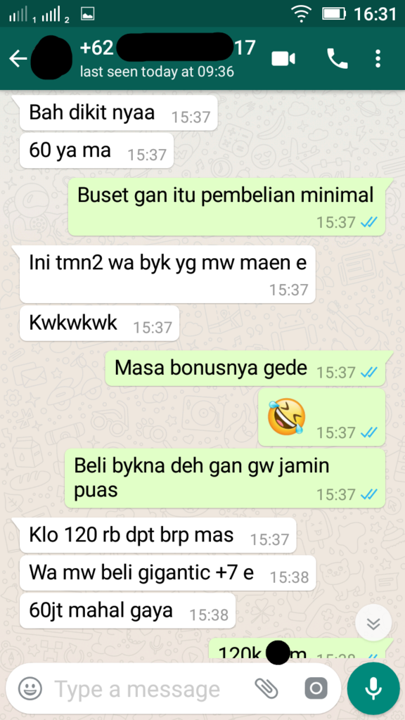 Penipuan dengan menggunakan nama &amp; nomor rekening Ibu Saya