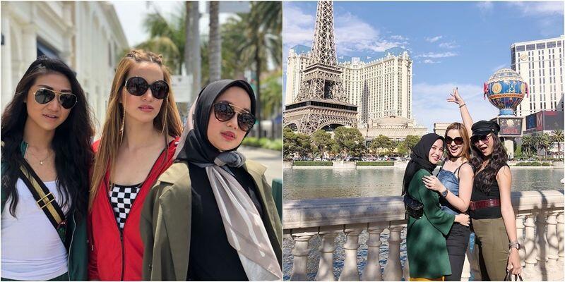 10 Potret Chacha Frederica Liburan bareng Girls Squad di Amerika