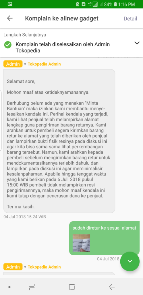 TOKOPEDIA MENAHAN UANG PEMBELI DAN TIDAK MAO DIKEMBALIKAN!!!