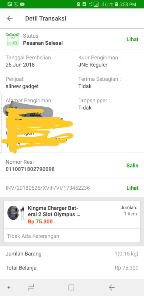 TOKOPEDIA MENAHAN UANG PEMBELI DAN TIDAK MAO DIKEMBALIKAN!!!