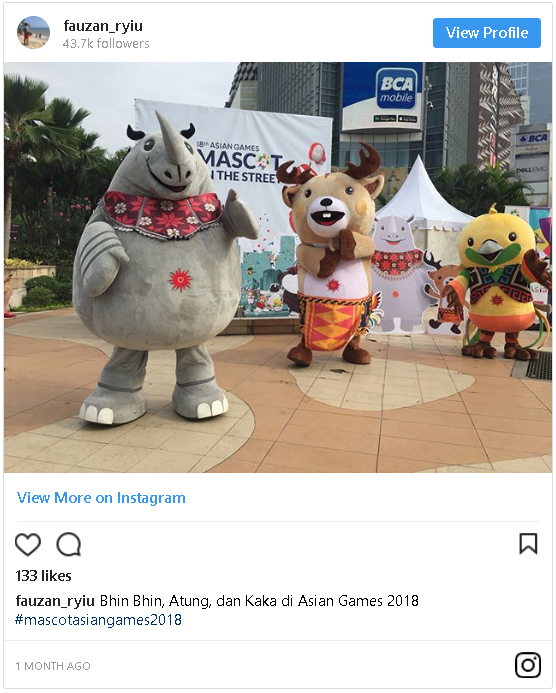 Mengenal lebih dekat hewan-hewan maskot Asian Games 2018