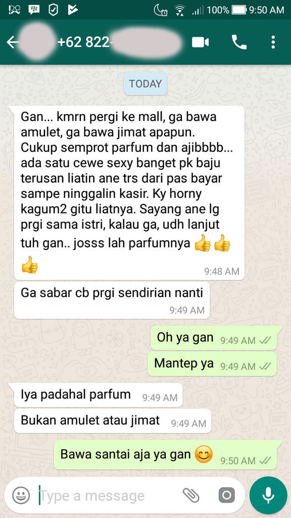 Parfum VIP Class 100ml (BISNIS, RELASI, CINTA & SEX). Batch 1