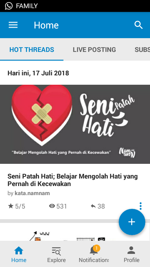 Seni Patah Hati; Belajar Mengolah Hati yang Pernah di Kecewakan