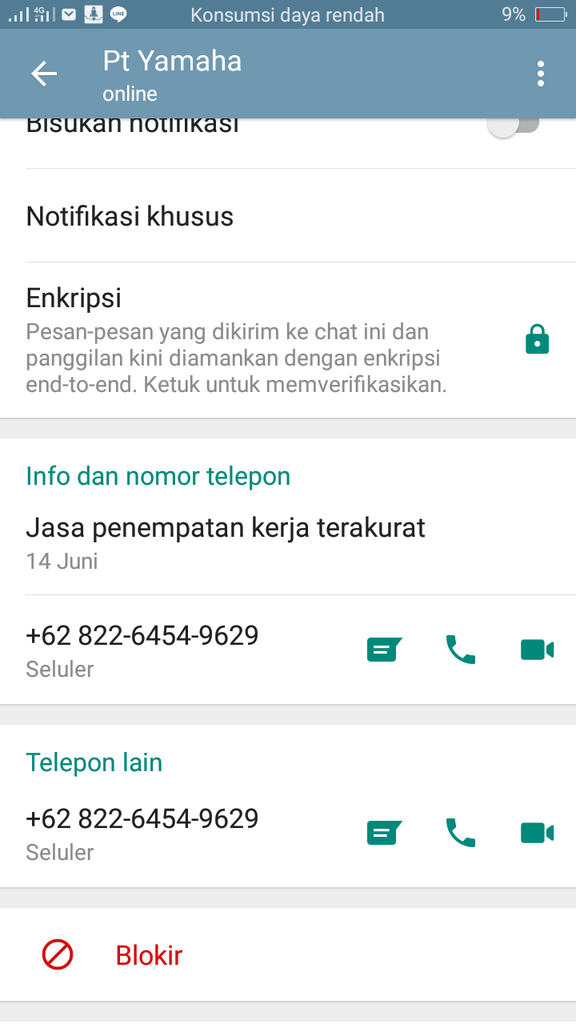 Modus penipuan (PT RAP tidak membuka lowongan apapun )