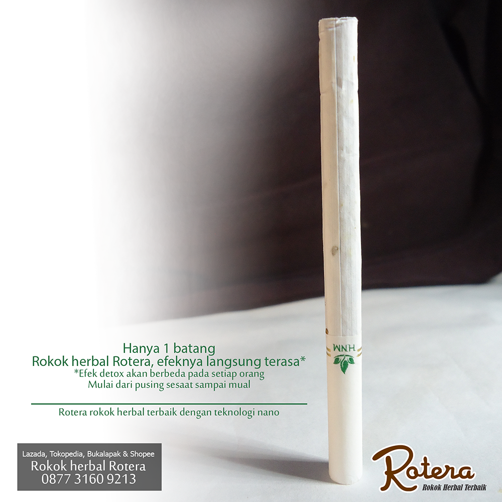 Rokok herbal Rotera, kretek perbungkus. 1 slop Rokok Herbal terbaik + teknologi nano