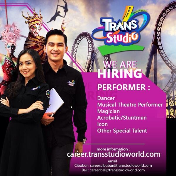 LOWONGAN KERJA TRANS STUDIO BALI