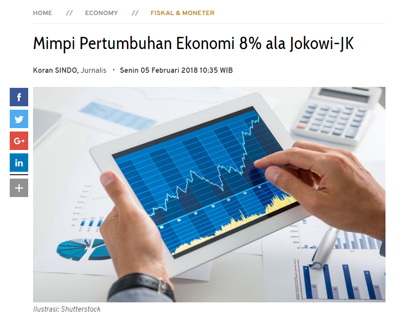 JK Sebut Kenaikan Anggaran Gagal Pacu Pertumbuhan Ekonomi