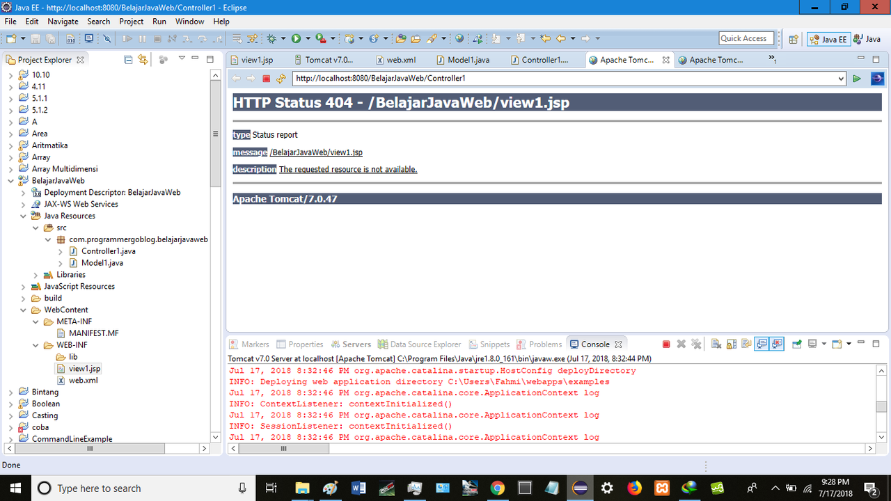 JavaWeb Menggunakan Eclipse