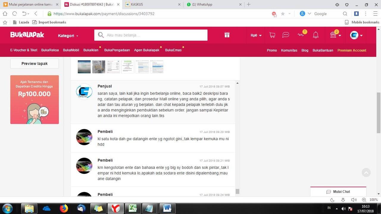 Pembeli Temperamental Dan Tidak Tau Prosedur Yang Belanja di CSC Computer